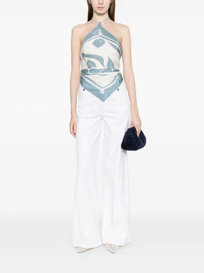 Ermanno Flared Denim Jeans In White