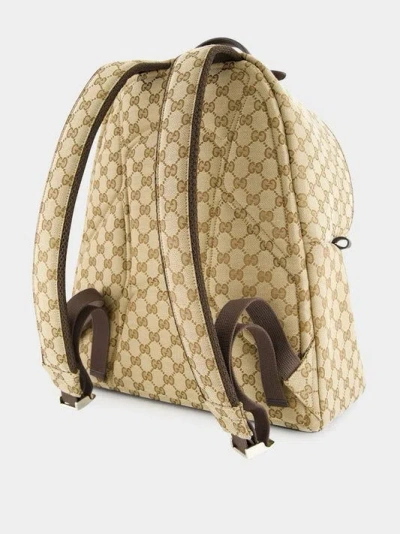 Gucci Medium Fabric Backpack In Neutral