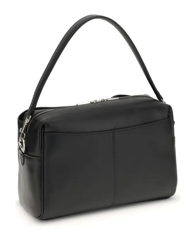 Balenciaga Rectangular Leather Handbag Top Handle In Black
