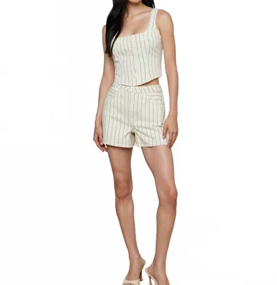 L'agence Saga Button Front Tank In White