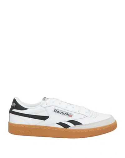 Reebok Man Sneakers White Size 9 Leather In Multi