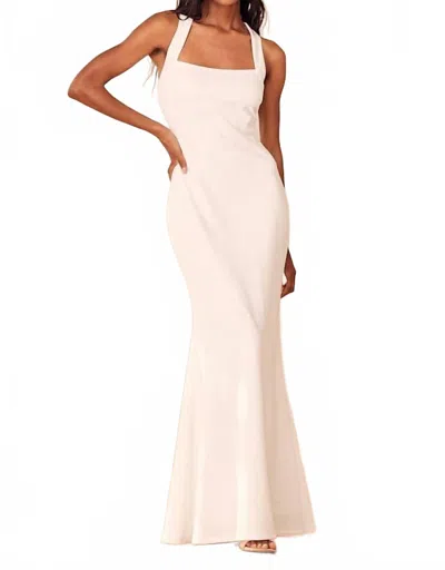 Lulus Pure Romance White Square Neck Mermaid Maxi Dress