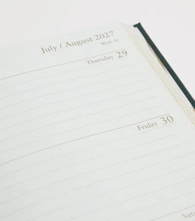 Harrods Leather A5 2027 Diary In Multi
