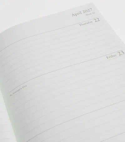 Harrods Metallic Leather A5 2027 Diary In Multi