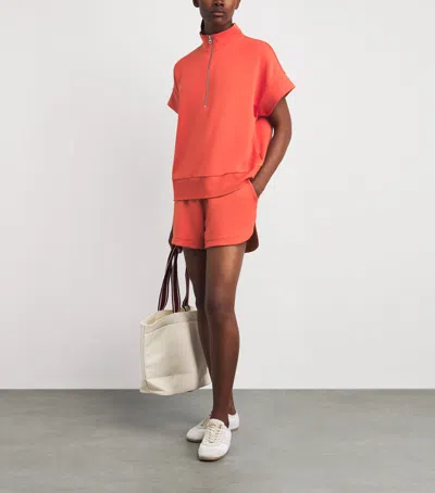 Varley Ritchie Short Sleeve Sweatshirt In Red