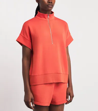 Varley Ritchie Short Sleeve Sweatshirt In Red