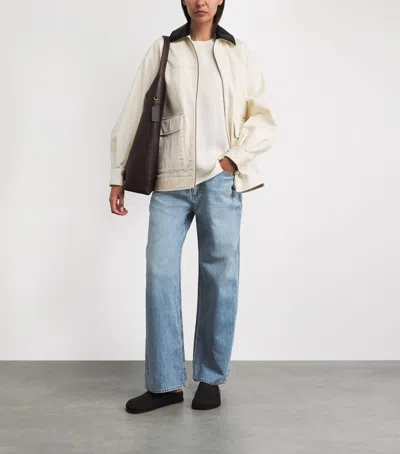 Rag & Bone Drawstring Phoebe Wide-leg Jeans In Blue