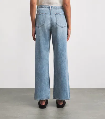 Rag & Bone Drawstring Phoebe Wide-leg Jeans In Blue