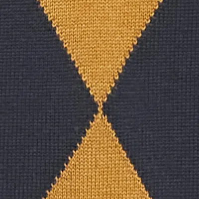 Fred Perry Argyle-pattern Button-up Sweater In Multi