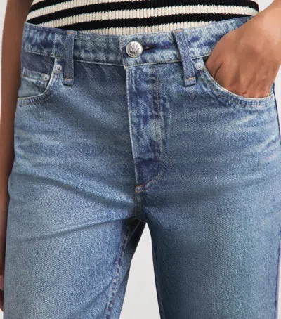 Rag & Bone Rb Miramar Ponte Dahlia Mid Rise Flare Jeans In Blue