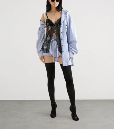 Dolce & Gabbana Button Up Top In Blue