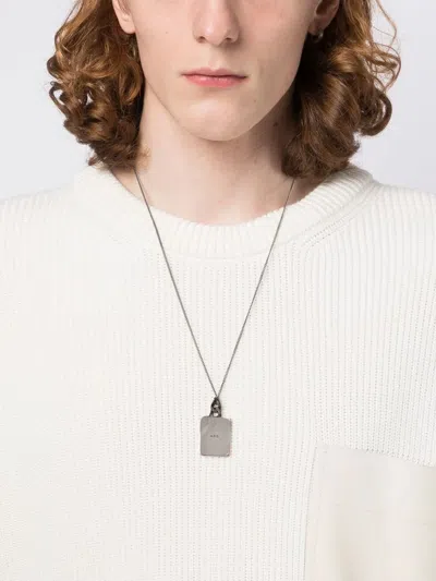 A.p.c. Id 펜던트 네크리스 In Metallic