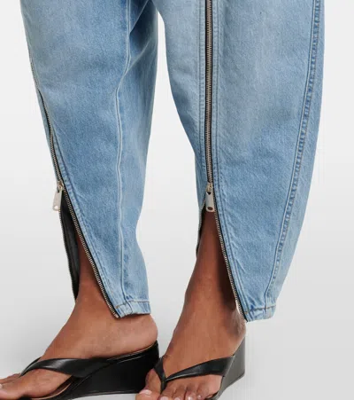 Coperni Front-slit Balloon Jeans In Blue