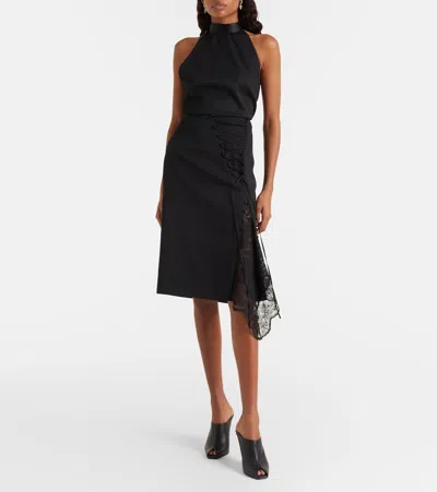 Alexander Mcqueen Halterneck Backless Top In Black
