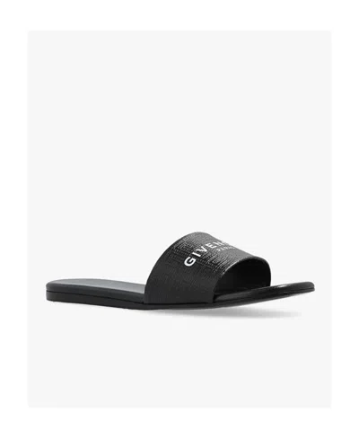 Givenchy Embossed Logo-print Slides In Multi