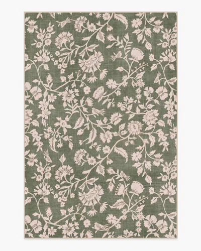 Ruggable Brenna Olive Green & Cream Flatwoven Rug In Multi | ModeSens