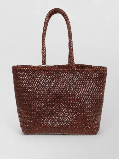 Dragon Diffusion Grace Small Diagonal Basket Beach Bag In Black