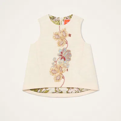 La Doublej La Scala Top In Blue