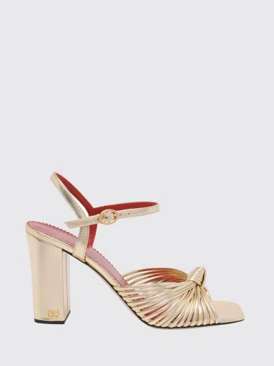 Valentino 90mm Vlogo Anne Metallic Leather Block-heel Sandals In Gold