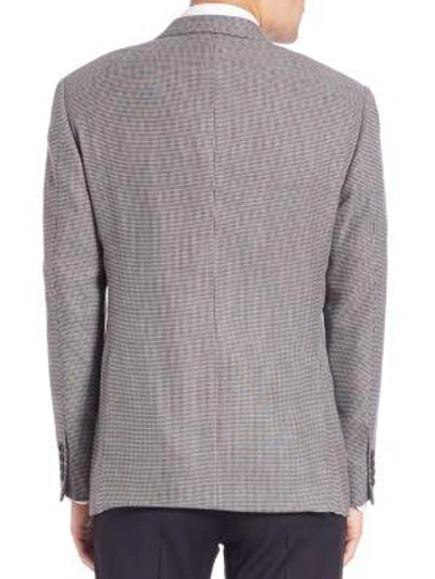 Shop Armani Collezioni Wool-blend Sportcoat In Light Grey