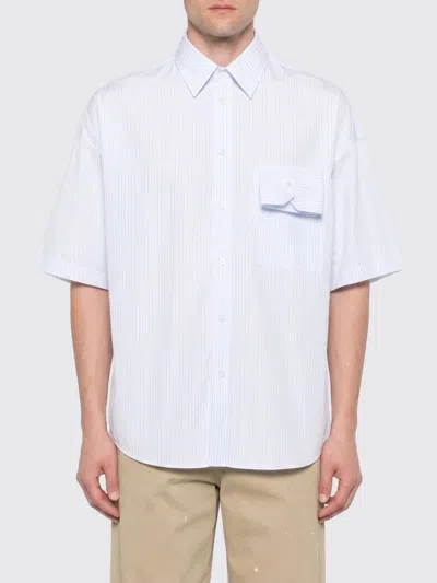 Mtl Studio Polsino Stripe-pattern Shirt In Blue