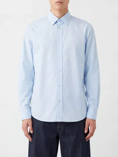 Jil Sander Concealed Button Shirt In Blue