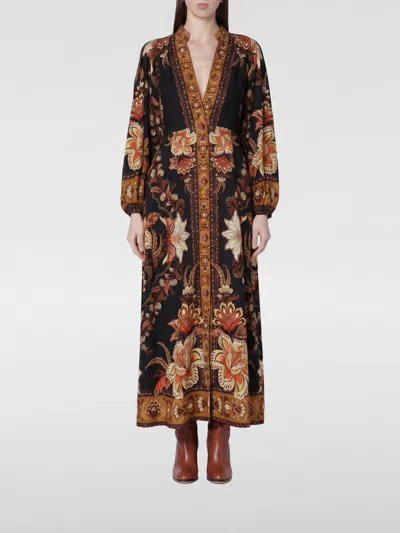 Farm Rio Majestic Garden Black Maxi Dress Majestic Garden Black In Multi