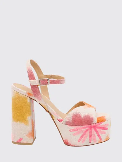 Castaã±er Patterned Buckle Sandals In Multi