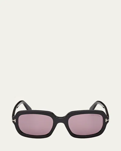 Tom Ford Lana 53mm Rectangular Sunglasses In Pink