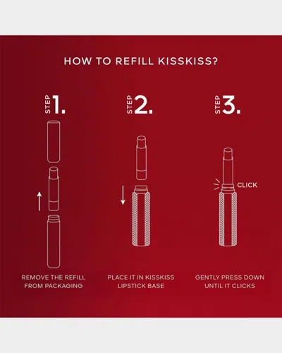 Guerlain 196 Daisy Rose Kisskiss Honey-infused Intense Lipstick Refill 1.85g In Transparent