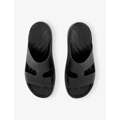 Crocs Getaway Platform H-strap Sandals In Black