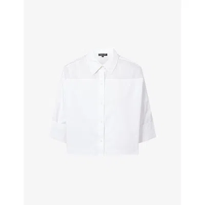 Rag & Bone Elly Short Sleeve Shirt In White