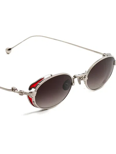 Matsuda Round-frame Sunglasses In Silver