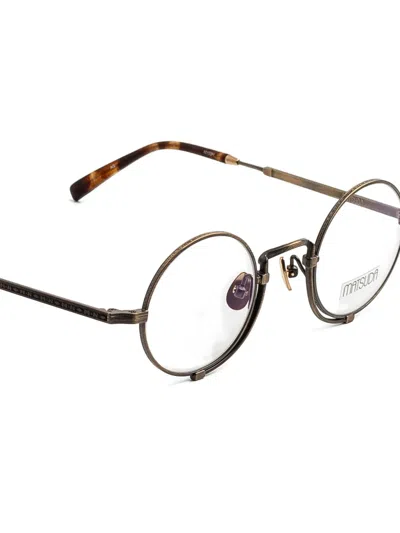 Matsuda Engraved Round-frame Glasses In Black