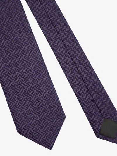 Givenchy 4g Tie In Silk In Blue