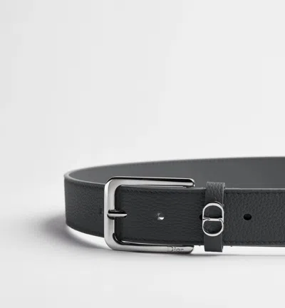 Dior Cd Icon Belt In Black