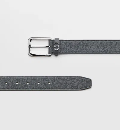 Dior Cd Icon Belt In Black