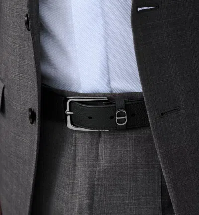 Dior Cd Icon Belt In Black