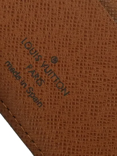 Pre-owned Louis Vuitton 2005 Monogram Wallet In Brown