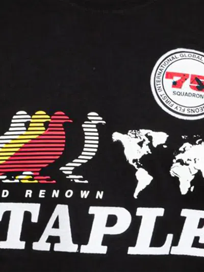 Staple Graphic-print T-shirt In Black
