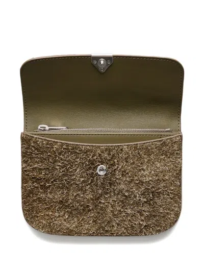 Lemaire Soft Tab Suede Wallet In Multi
