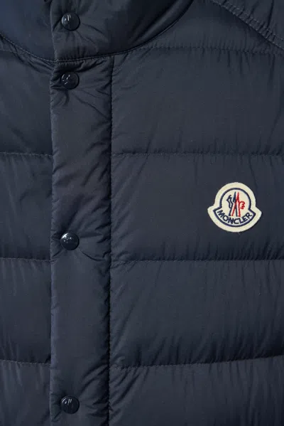 Moncler Barthe Down Vest In Blue