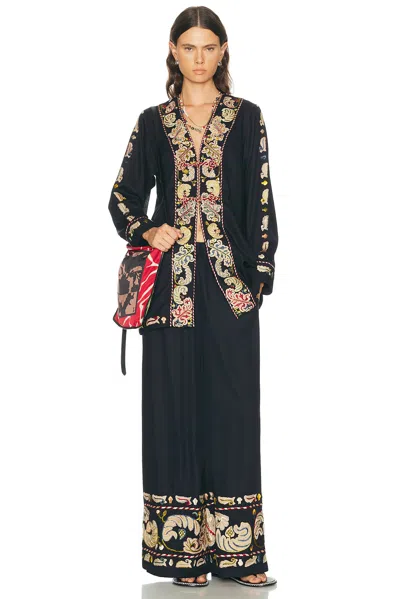 Bode Feather Runner Embroidered Cotton-blend Twill Jacket In Multi