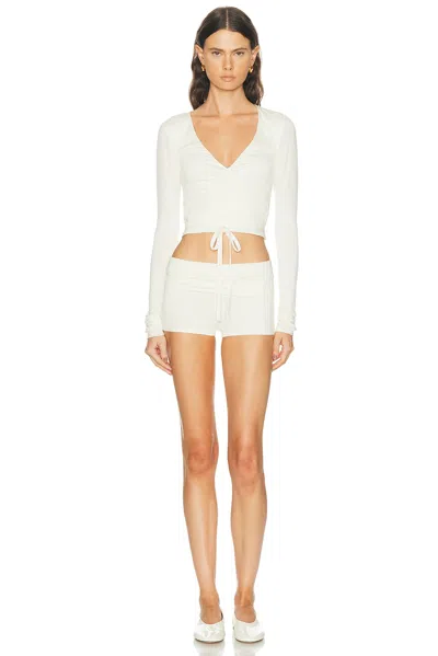Éterne Foldover Short In White