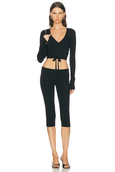Éterne Foldover Capri Legging In Multi