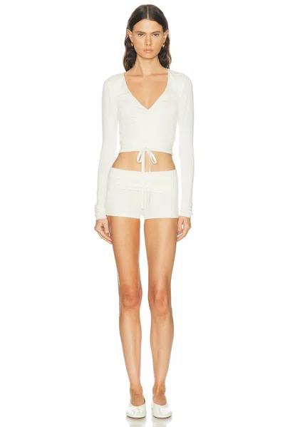 Éterne Wrap Top In White