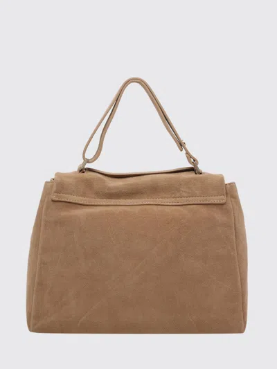 Orciani Medium Sveva Leather Tote Bag In Brown