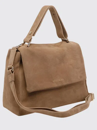 Orciani Medium Sveva Leather Tote Bag In Brown