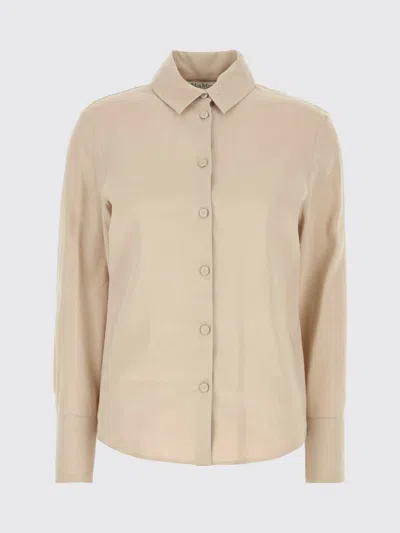 Max Mara Beige Regular Solid Shirt In Nude