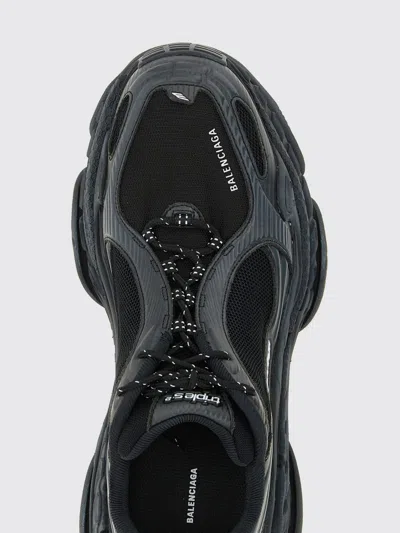 Balenciaga Black Polyester Athletic Sneakers In Black